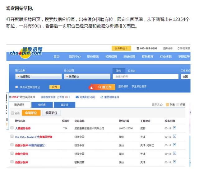 都说Python找不到工作？那这些岗位都是什么？零基础爬智联！