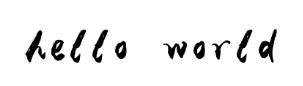 hello world