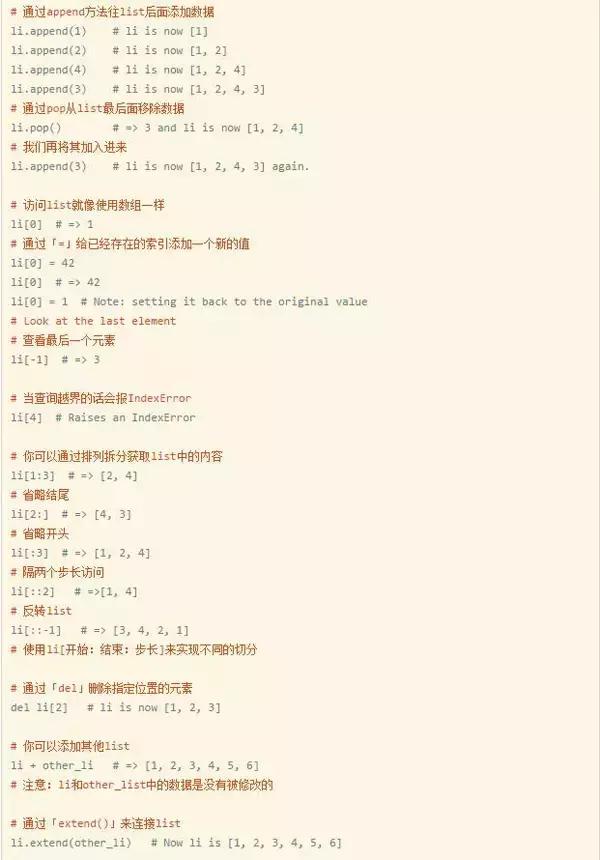 Python2快速入门教程，只需要这十五张图片就够了！
