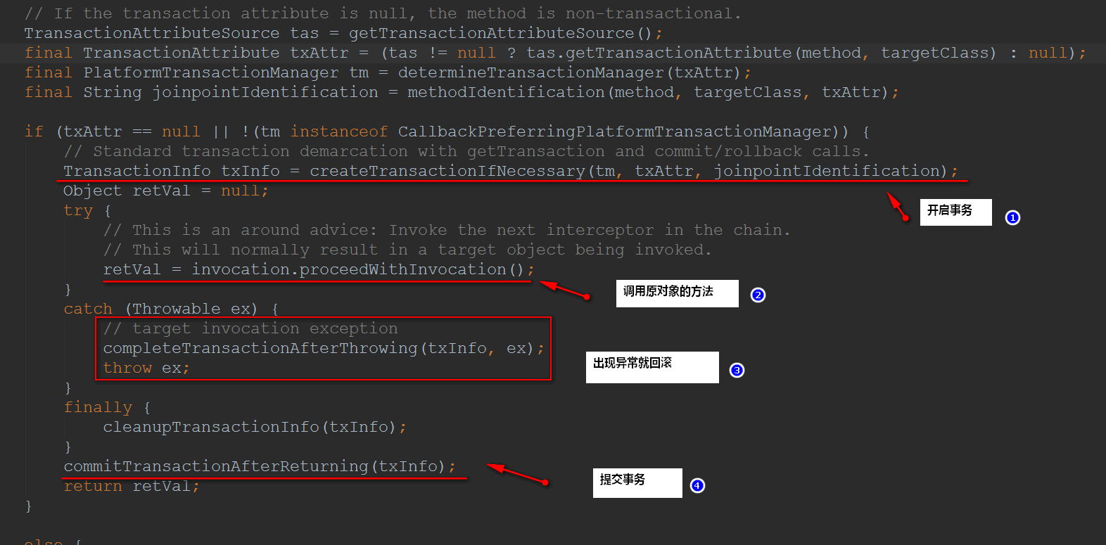 Spring事务管理是如何实现的