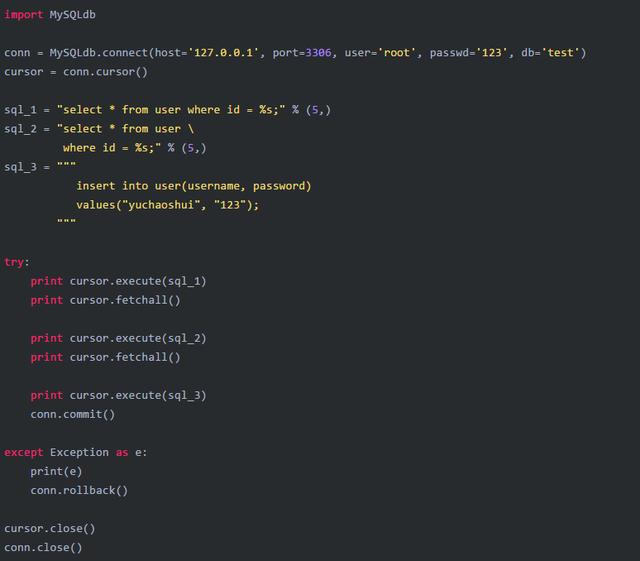 教你如何用Python 连接 MySQL