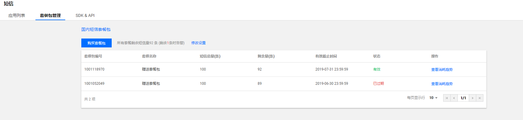 免费短信