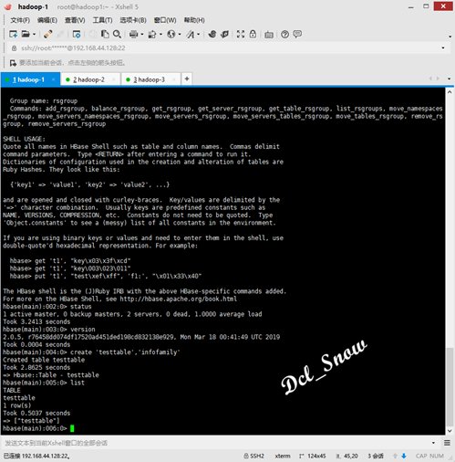 hbaseshell007 hbaseshell007