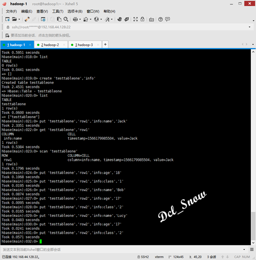hbaseshell019 hbaseshell019