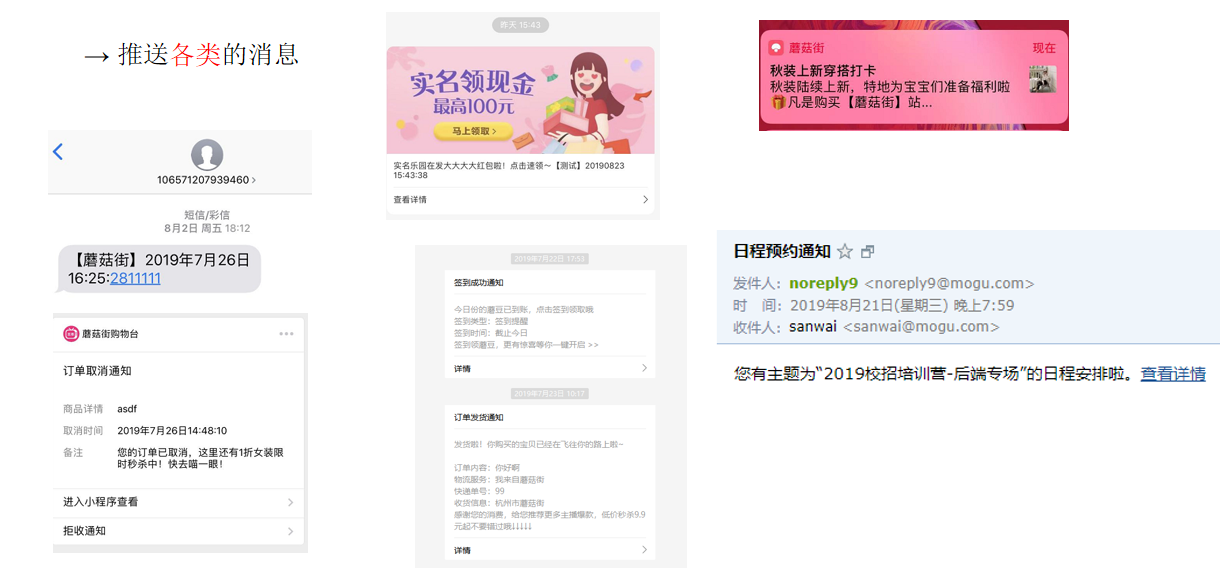 消息管理平台可以推送各类的消息