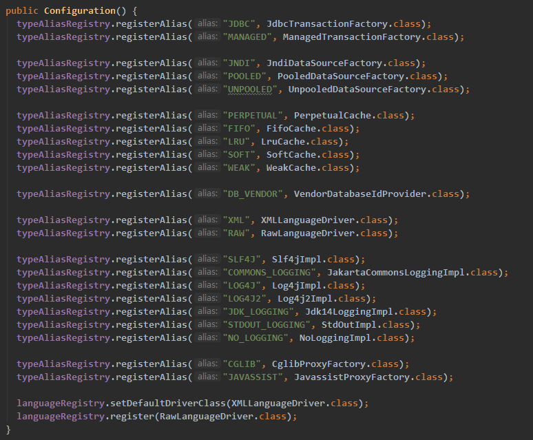 new Configuration()
