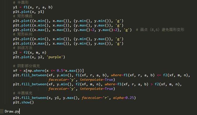 微信群里一道六年级数学题,求阴影面积,那我只能用python代码了