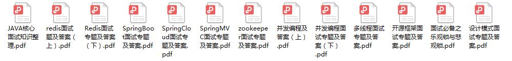 阿里Java面试答案【PDF文档免费领】高清版
