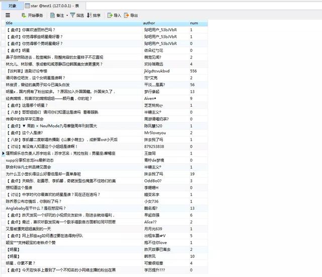 python深挖65万人的明星贴吧，探究上万个帖子的秘密
