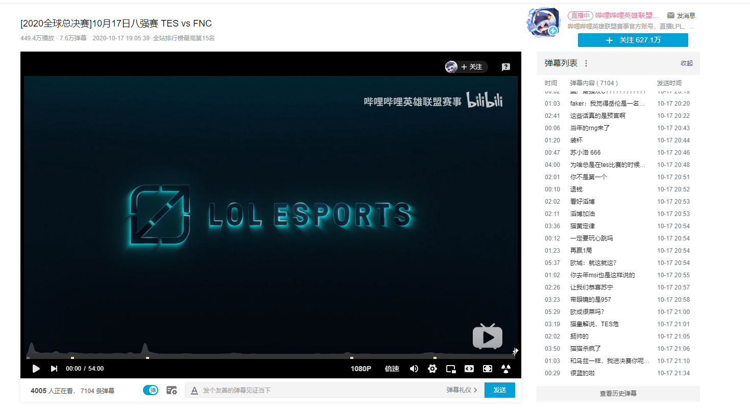 S10 TES的八强赛,创造了奇迹,看看比赛时网友们怎么说的