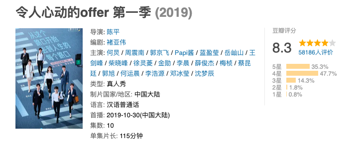 爬取《令人心动的offer2》13万弹幕,看网友是如何评价的
